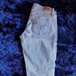 Railroad stripe Levi's jeans
